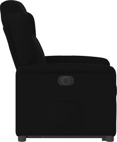 vidaXL Πολυθρόνα Ηλεκτρική Ανακλινόμενη με Ανύψωση Μαύρη Υφασμάτινη