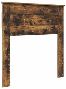 vidaXL Κεφαλάρι Καπνιστό Δρύς 80 cm Επεξεργασμένο ξύλο