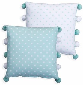 Μαξιλάρι Διακοσμητικό Πουά Deco Time Aqua 35x35 - Nef-Nef Homeware