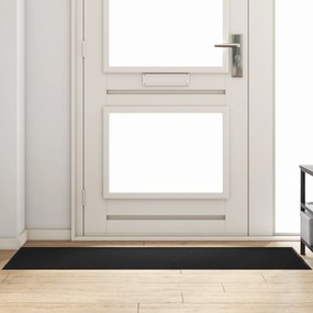 vidaXL Μαύρο Ορθογώνιο Πατάκι Πόρτας 60x180 εκ