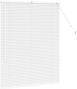 vidaXL Βενετσιάνικες Ρόδες Λευκό 130 x 105 εκ Αλουμίνιο