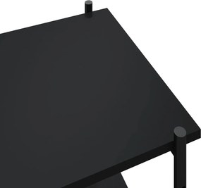 vidaXL Ραφιέρα 5 Επιπέδων Μαύρη 80 x 40 x 163 εκ.