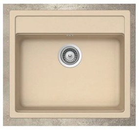 Schock Cristalite Manhattan 30060 Ένθετος Νεροχύτης 57x51cm Vanilla Granite