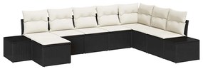 vidaXL Σετ Καναπέ Κήπου με μαξιλάρι 8 pcs συνθετικό ρατάν