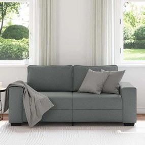 vidaXL Διθέσιος Καναπές Σκούρο Γκρι 180x77x82 εκ. Ύφασμα