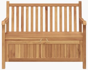 vidaXL Πάγκος Αποθήκευσης Κήπου Καφέ 114 x 60 x 90 εκ Μασίφ ξύλο teak