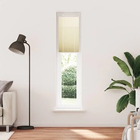 vidaXL Πλισέ Στόρι Κρεμ 50x200 εκ. Πλάτος Υφάσματος 49,4 εκ. Πολυεστέρας