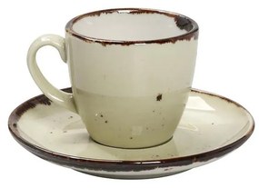 Φλυτζάνι Espresso 90ml + Πιατάκι Espiel Terra Green TLH112K6