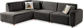Corner Sofa S-Loft Left - Anthracite Anthracite