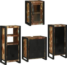 vidaXL Σετ Επίπλων Μπάνιου 4 τμχ. Πολύχρωμο 55 x 35 x 60 εκ.