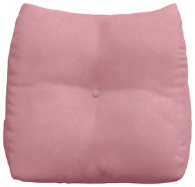 vidaXL Μαξιλάρι Πλάτης Ροζ 45 x 24 x 50 εκ Βελούδο