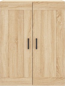 vidaXL Ντουλάπι Sonoma δρυς 69,5 x 34 x 180 εκ. από Επεξεργασμένο Ξύλο