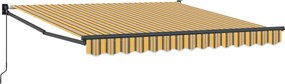 vidaXL Αναδιπλούμενη τέντα Πολύχρωμο 350 x 250 εκ