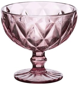 Μπωλ Παγωτού Kare 52.702.23 310ml Φ12cm Purple Cryspo Trio Γυαλί