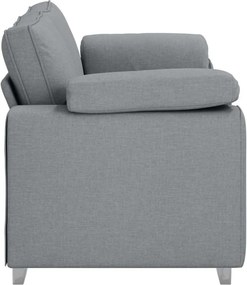 vidaXL Διθέσιος καναπές Ανοιχτό γκρι 180 cm ύφασμα