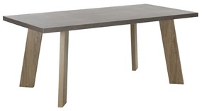 BONDI ΤΡΑΠΕΖΙ CEMENT SONOMA ΣΚΟΥΡΟ 180x90xH75cm - Μελαμίνη - 02-0365