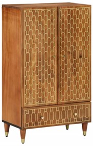 vidaXL Ντουλάπι 60 x 33 x 100 εκ. από Μασίφ Ξύλο Μάνγκο