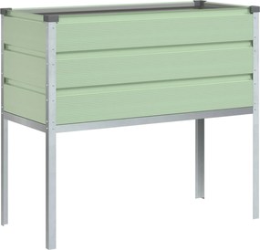 vidaXL Γλάστρα Παστέλ Πράσινο 100 x 45 x 90 εκ. Επικαλυμμένος Χάλυβας