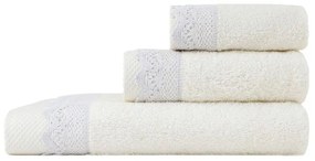 Πετσέτες Demur (Σετ 3τμχ) Off White Nima Σετ Πετσέτες 70x140cm 100% Cotton