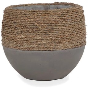 Γλάστρα Concrete M 0830037 26x26x22cm Grey-Natural Soulworks Τσιμέντο