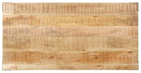 vidaXL Τραπεζαρία 140 x 70 x 76 εκ. από Μασίφ Ακατέργαστο Ξύλο Μάνγκο