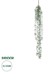 GloboStar® Artificial Garden HANGING EUCALYPTUS 20807 Τεχνητό Διακοσμητικό Κρεμαστό Φυτό Ευκάλυπτος Μ16 x Π9 x Υ105cm