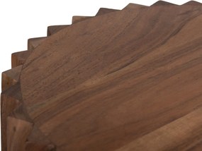 ΒΟΗΘΗΤΙΚΟ ΤΡΑΠΕΖΙ ΣΤΡΟΓΓΥΛΟ SEDGE HM9696 ΜΑΣΙΦ ΑΚΑΚΙΑ-ΦΥΣΙΚΟ ΧΡΩΜΑ Φ40x50Υεκ.