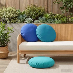 vidaXL Κάλυμμα Μαξιλαριού 6 pcs HEERLEN Τιρκουάζ Ø 50 cm Πολυεστέρας