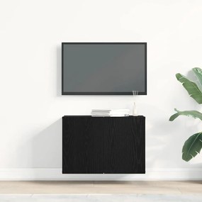 vidaXL Έπιπλο Τηλεόρασης Μαύρο Δρυς 60x30x41 εκ. από Τεχνητό Ξύλο