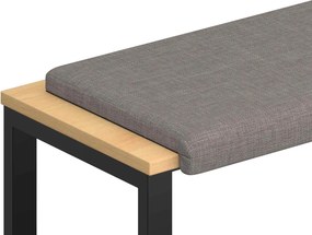 vidaXL Μαξιλάρι πάγκου Ύφασμα Taupe Βάθος 35 εκ.