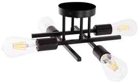 ΦΩΤΙΣΤΙΚΟ ΟΡΟΦΗΣ ΠΟΛΥΦΩΤΟ LIGHTY HM7428.11 ΜΕΤΑΛΛΟ ΣΕ ΜΑΥΡΟ 28x28x15Υεκ.