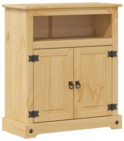 Ντουλάπι Μπάνιου Corona 70x33x80 εκ. από Μασίφ Ξύλο Πεύκου - Καφέ