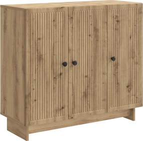 vidaXL Πλαϊνό γραφείο Artisan Δρυς 89 x 34,5 x 80 εκ