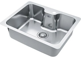 Franke Smartline Bell BCX 110-55 TL Λείος Inox Υποκαθήμενος Ανοξείδωτος Νεροχύτης 60 cm