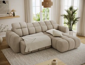 Γωνιακός καναπές Comfora-Μπεζ-Δεξιά