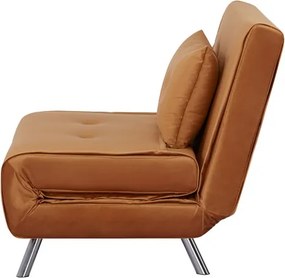 Πολυθρόνα κρεβάτι Nextdeco Berlin σκούρο πορτοκαλί Υ92x100x91εκ.