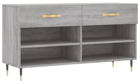 vidaXL Παπουτσοθήκη Γκρι Sonoma 102x35x55 εκ. από Επεξεργασμένο Ξύλο