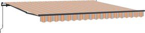 vidaXL Αναδιπλούμενη τέντα Πολύχρωμο 400 x 300 εκ
