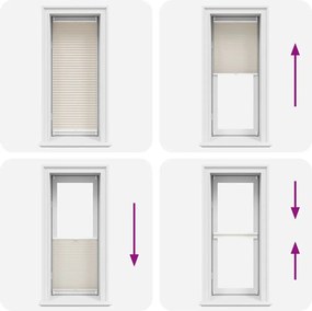 vidaXL Πλισέ ρόλερ σκίασης 60x100cm Κρεμ