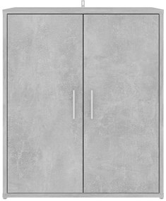 vidaXL Παπουτσοθήκη Γκρι Σκυροδέματος 60 x 35 x 70 εκ. από Επεξ. Ξύλο