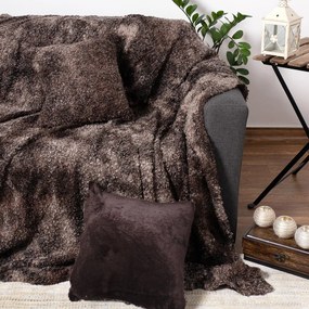 Ριχτάρι Καναπέ Διθέσιου Γούνινο (180x250) Silk Fashion Astrakan Brown