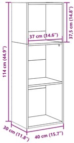 ΒΙΒΛΙΟΘΗΚΗ ΑΡΤΙΣΙΑΝΗ ΔΡΥΣ 40X30X114 ΕΚ. ΑΠΟ ΕΠΕΞΕΡΓΑΣΜΕΝΟ ΞΥΛΟ 857875