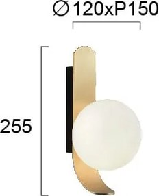 Απλίκα Τοίχου Viokef Polina Gold 4266201