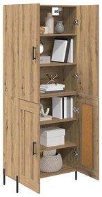 vidaXL Highboard Artisan Oak 69,5 x 34 x 180 εκ. Επεξεργασμένο ξύλο