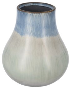 Artekko Artekko Silk Διακοσμητικό Κεραμικό Βάζο σε Μπεζ και Μπλε Αποχρώσεις (23x23x25.5)cm 60689