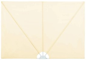 vidaXL Σκίαστρο Βεράντας Πλαϊνό Πτυσσόμενο Κρεμ 300 x 150 εκ.