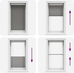 vidaXL Πλισέ περσίδα Ανθρακί 80x150 cm Πλάτος υφάσματος 79,4 cm