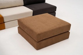 Πουφ Σκαμπό Καφέ COMFORT 95x95x43