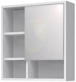 Καθρέπτης μπάνιου Demo Μegapap χρώμα λευκό 60x17,5x60εκ.-GP028-0128,1