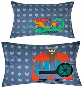 Μαξιλαροθήκες Παιδικές Viking (Σετ 2τμχ) Multi Kentia 50Χ70 50x70cm 100% Cotton